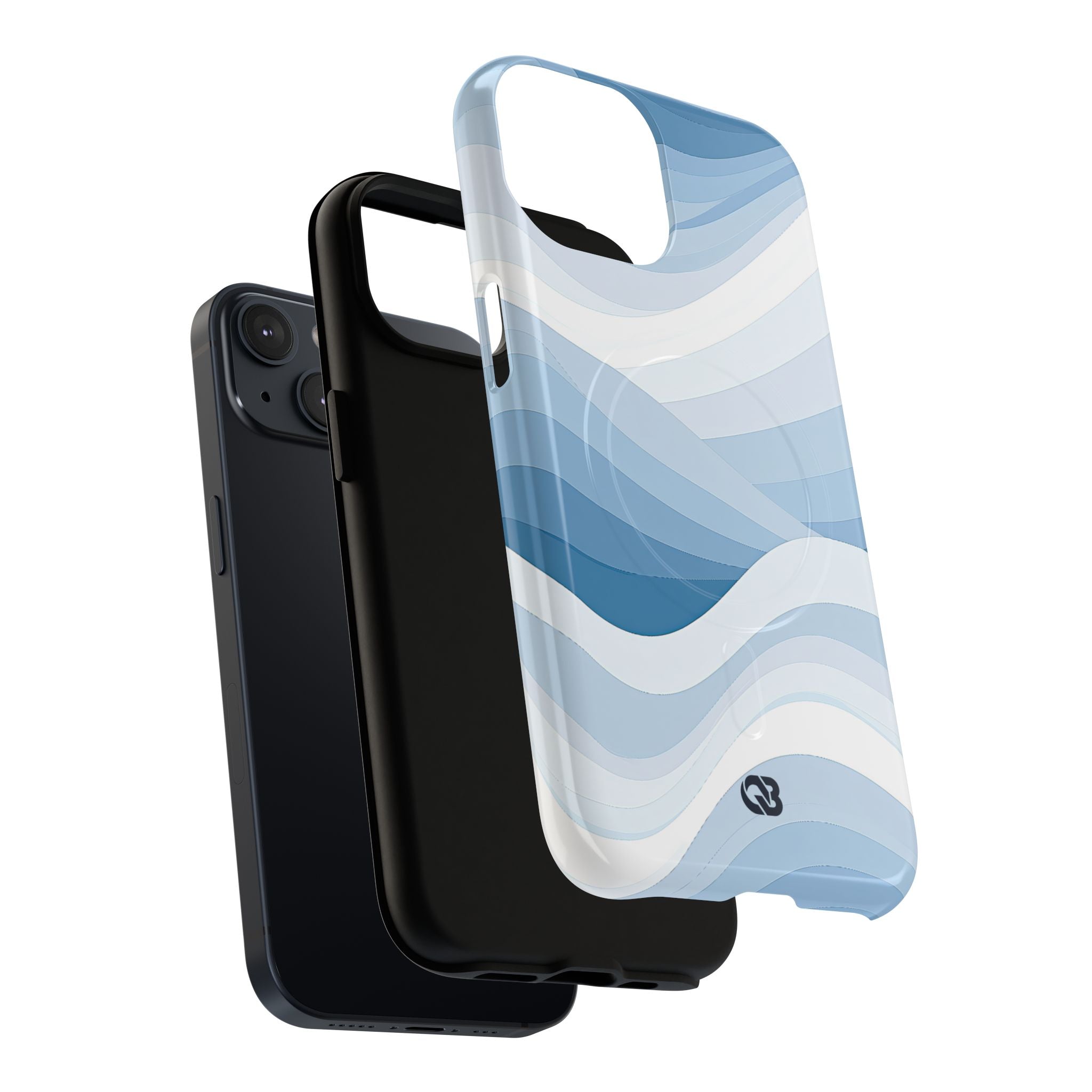 Blue Tough 2.0 Magsafe Phone Case for iPhone - Glacial Indigo Flow