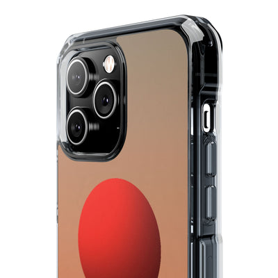 Crimson Sol Ridge · Clear Impact Magnetic Phone Case for iPhone · Red