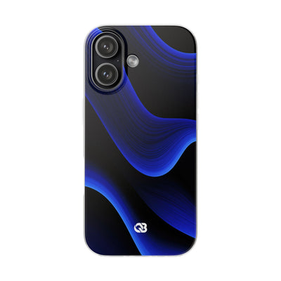 Blue Lite Phone Case for iPhone - Electric Cobalt Flow