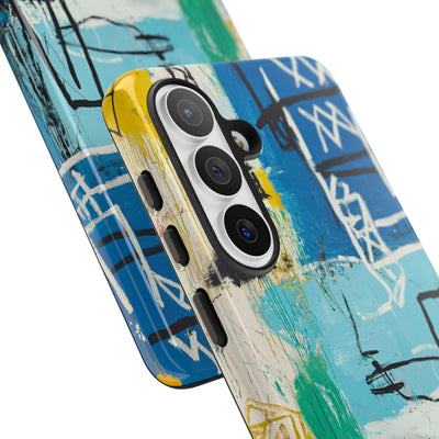 Azure Urban Scribble · Tough Phone Case for Samsung