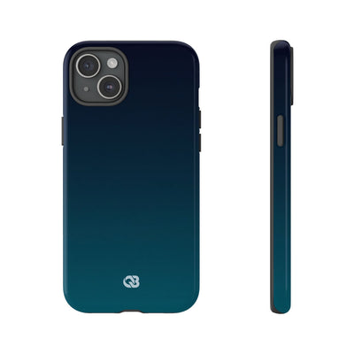 Teal Tough Phone Case for iPhone - Abyss Teal Haze