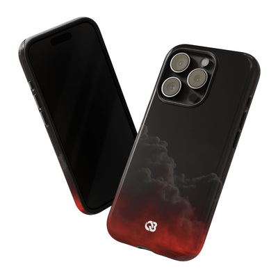 Crimson Fog Void · Tough Phone Case for iPhone · Black