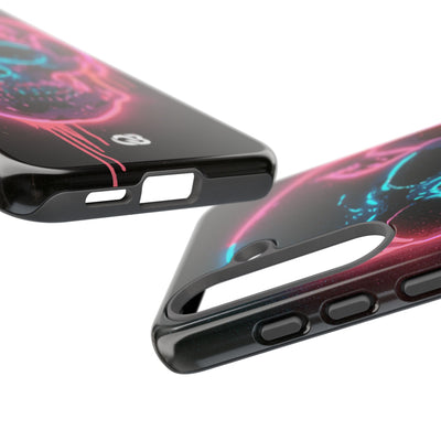 Neon Drip Skull · Tough Phone Case for Samsung · Black