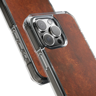 Oxidized Corten · Clear Impact Magnetic Phone Case for iPhone ·  Brown