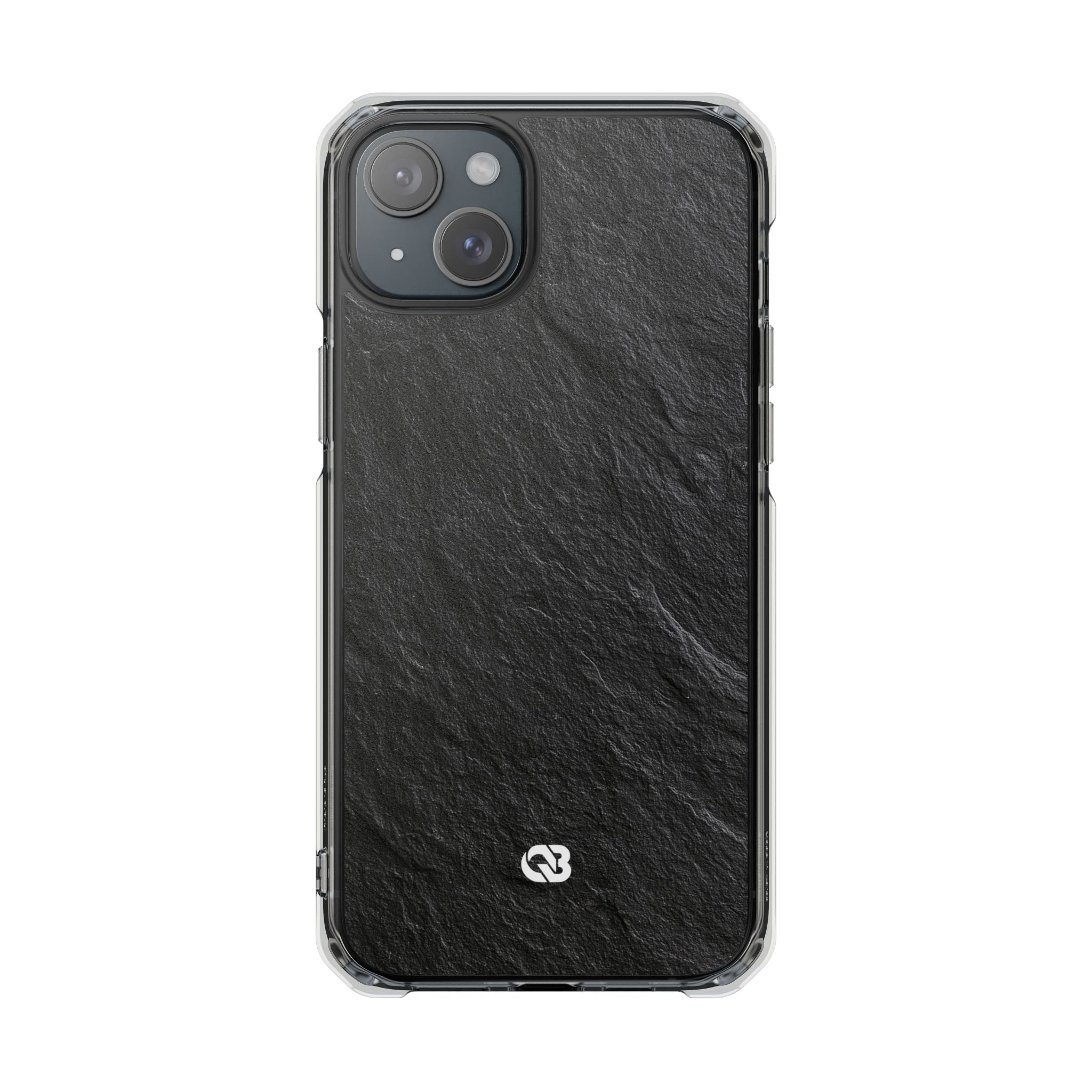Black Impact MagSafe Phone Case for iPhone - Raw Obsidian Slate