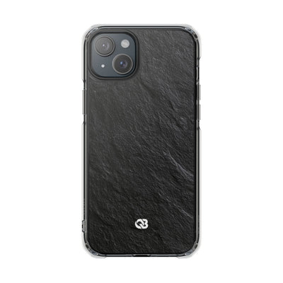 Black Impact MagSafe Phone Case for iPhone - Raw Obsidian Slate