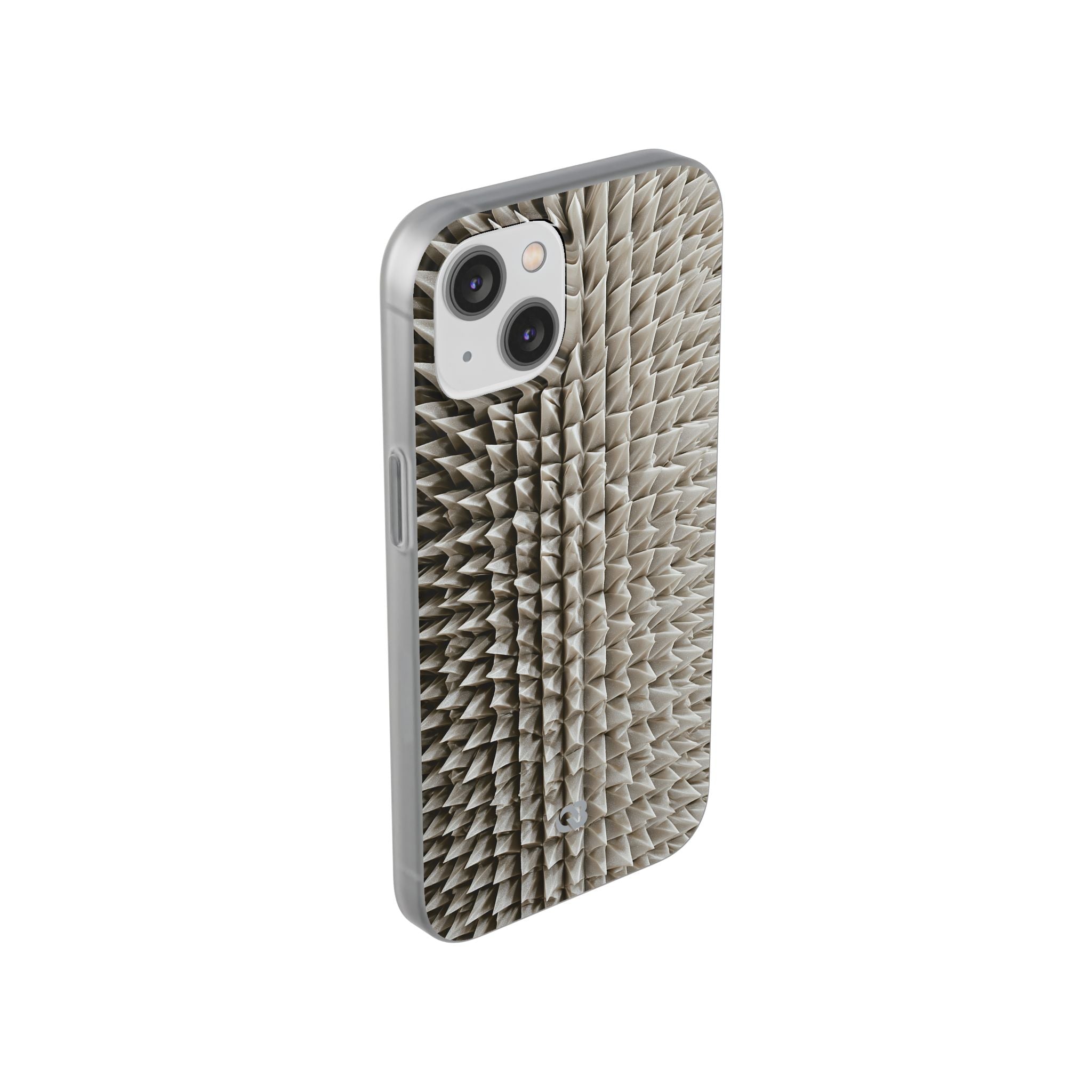 Beige Lite Phone Case for iPhone - Bone Spiked Grid