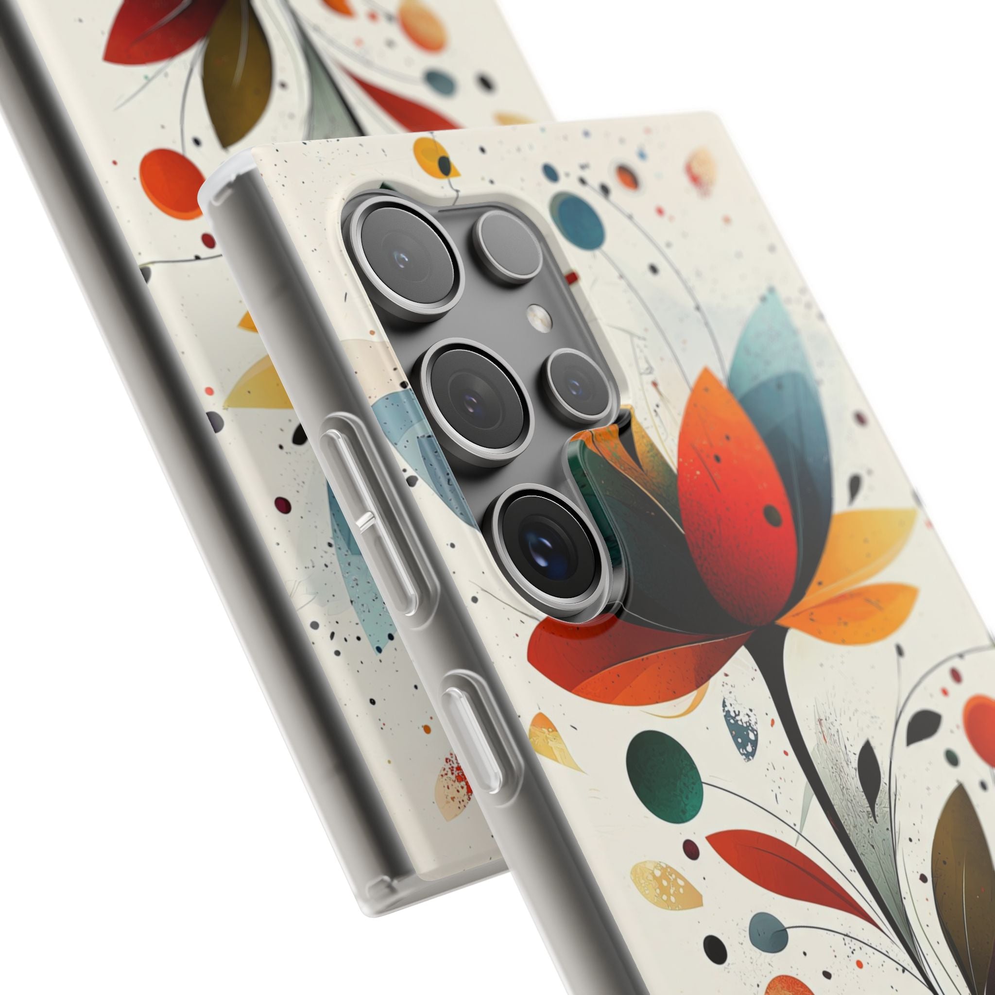 Burnt Petal Abstract · Soft Handyhülle für Samsung