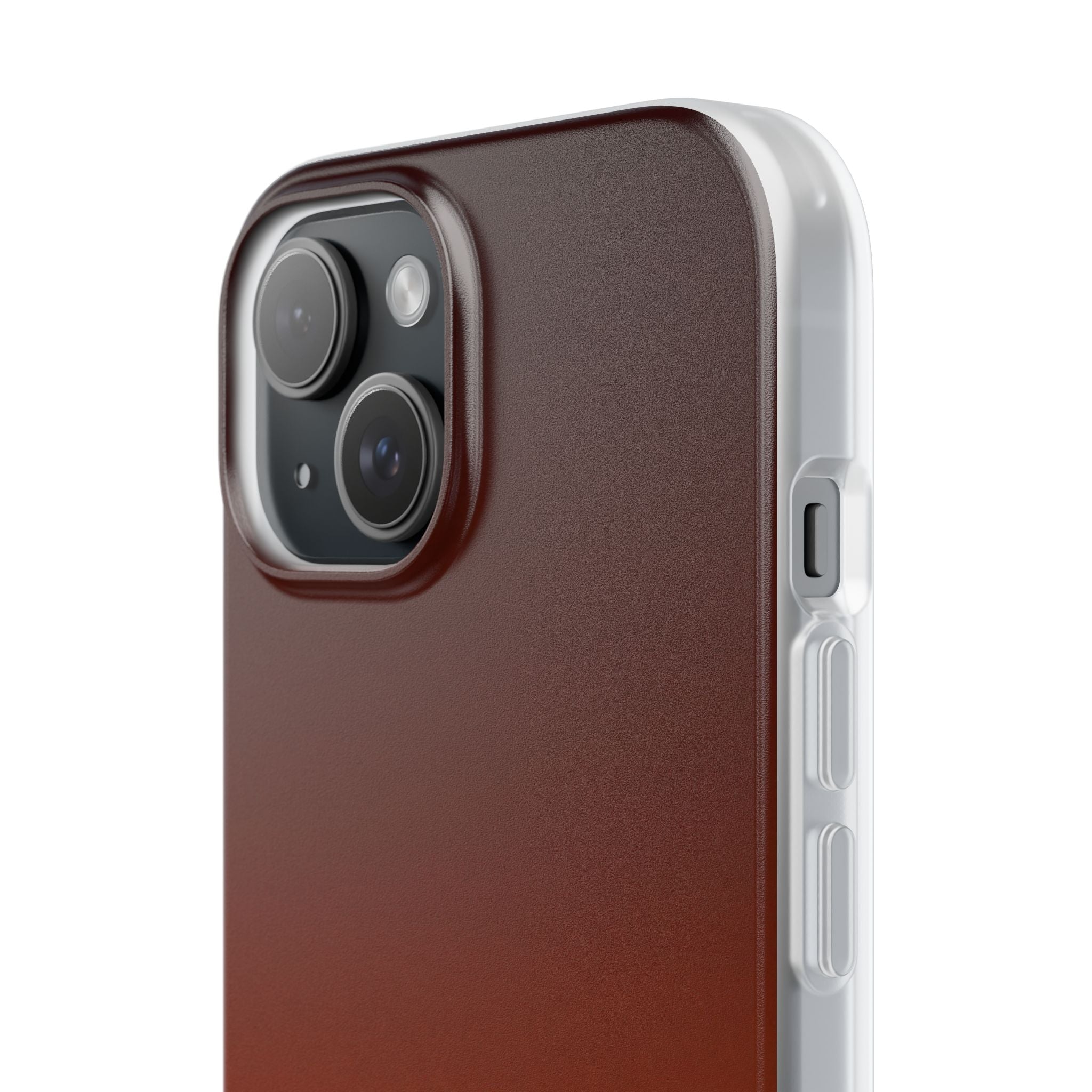 Orange Lite Phone Case for iPhone - Obsidian Ember Fade