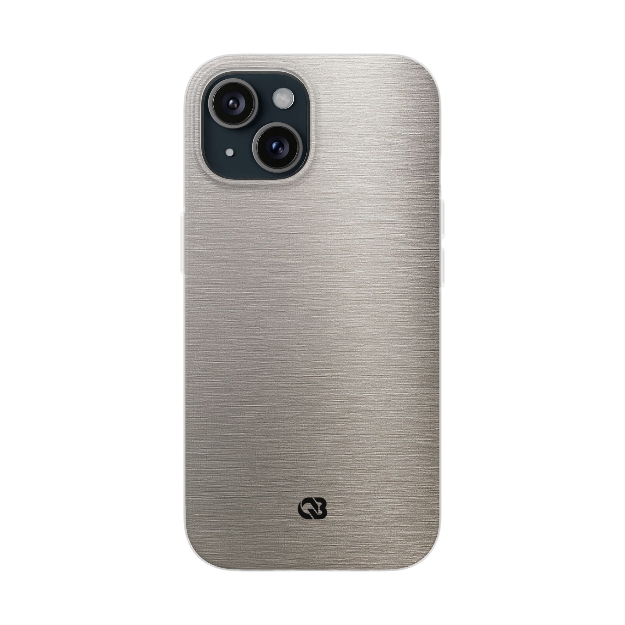 Grey Lite Phone Case for iPhone - Brushed Nickel Linen