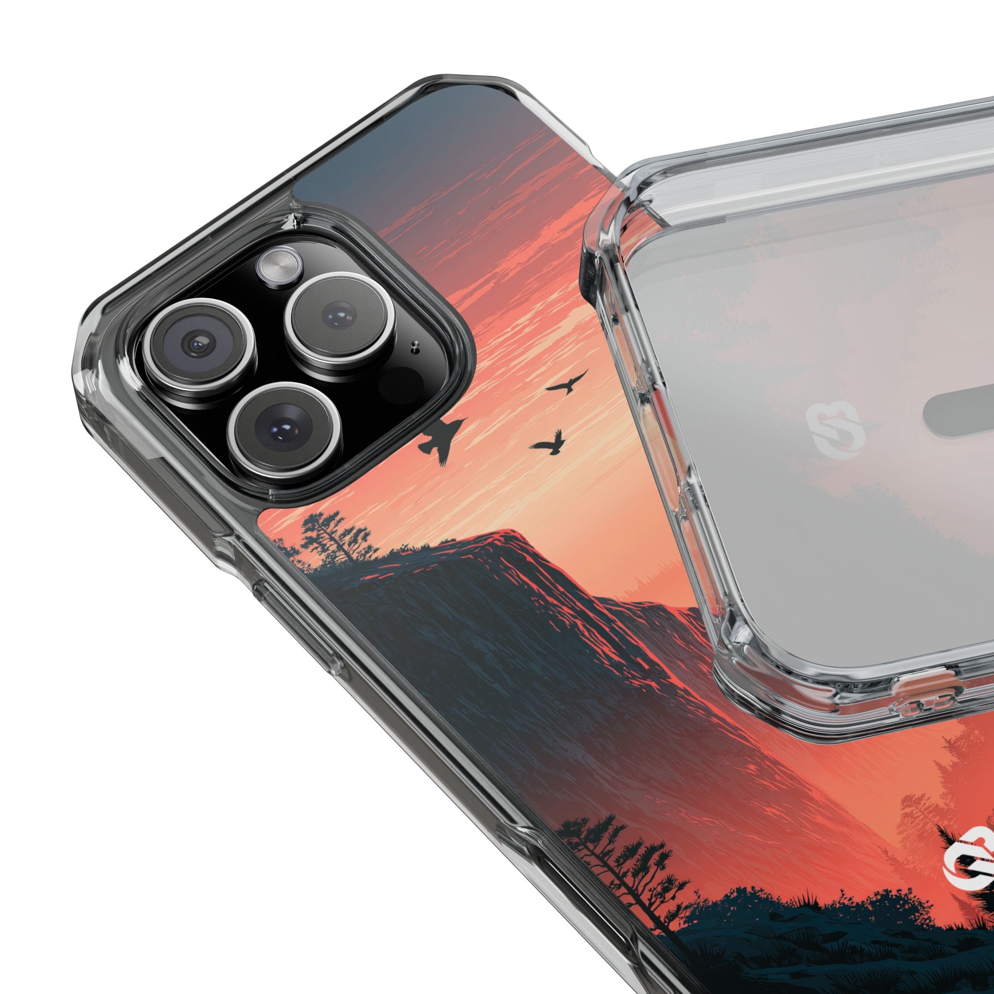 Orange Impact MagSafe Phone Case for iPhone - Crimson Ridge Flight