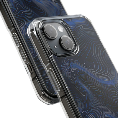 Blue Impact MagSafe Phone Case for iPhone - Cobalt Contour Ridge