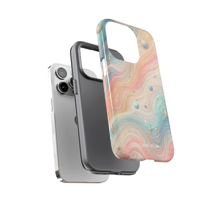 Iridescent Swirls iPhone 14 Pro Case - Tough