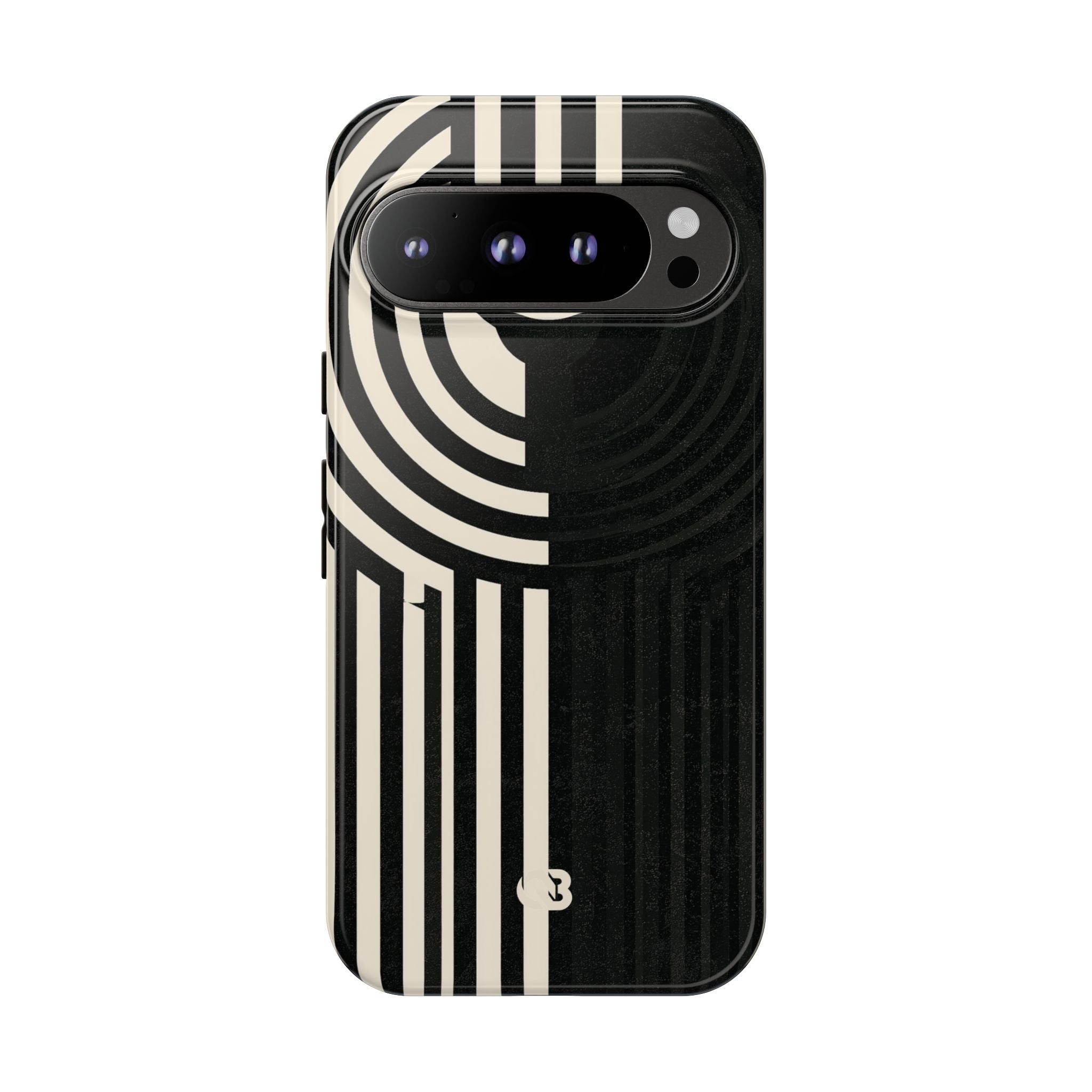 Beige Tough Phone Case for Google Pixel - Monolith Ivory Signal