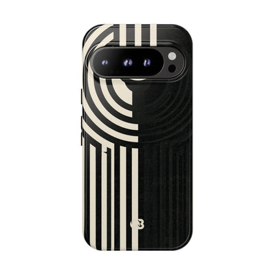Beige Tough Phone Case for Google Pixel - Monolith Ivory Signal