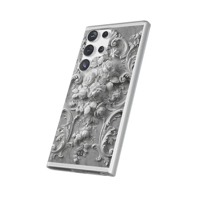 Rococo Marble Rose · Lite Phone Case for Samsung · White