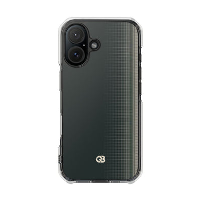 Grey Impact MagSafe Phone Case for iPhone - Charcoal Tech Grid