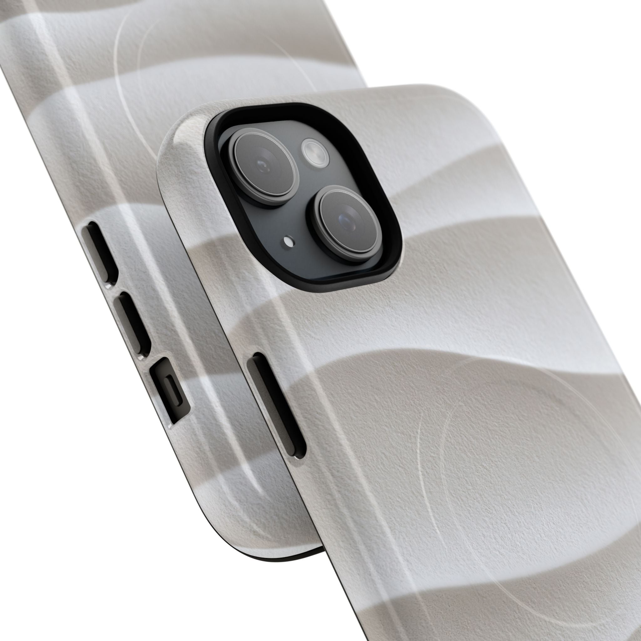 White Tough 2.0 Magsafe Phone Case for iPhone - Arctic Flow Ridges