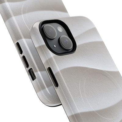 White Tough 2.0 Magsafe Phone Case for iPhone - Arctic Flow Ridges