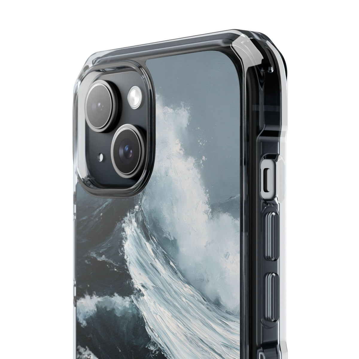 Nordic Swell · Clear Impact Magnetic Phone Case for iPhone · Blue