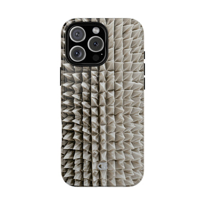 Beige Tough 2.0 Magsafe Phone Case for iPhone - Bone Spiked Grid