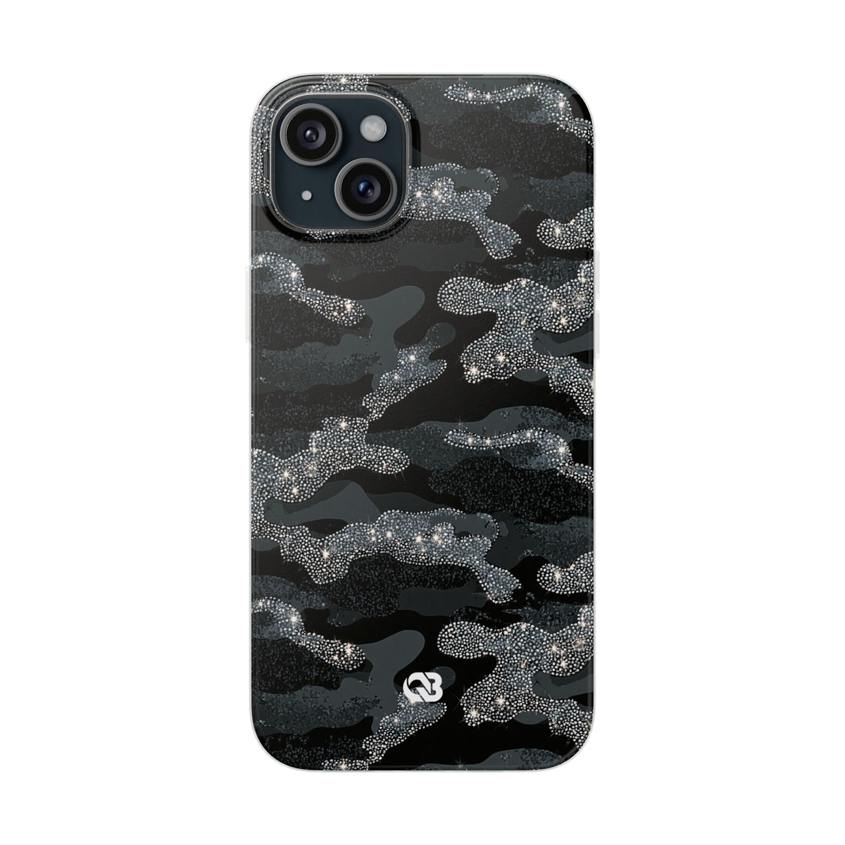 Glitter Shadow Camo · Lite Phone Case for iPhone ·  Black