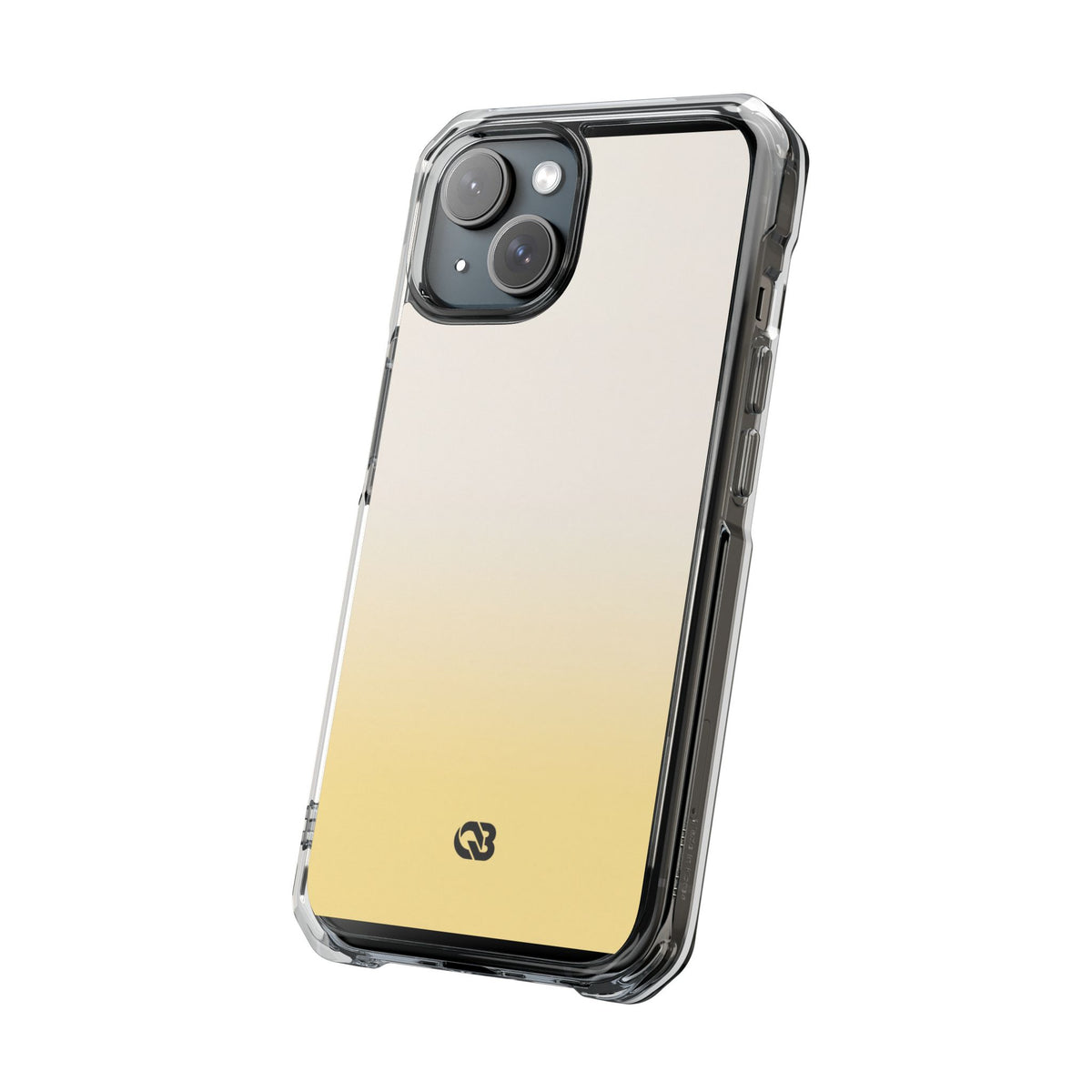 Solar Cream Ombre · Clear Impact Magnetic Phone Case for iPhone · Yellow