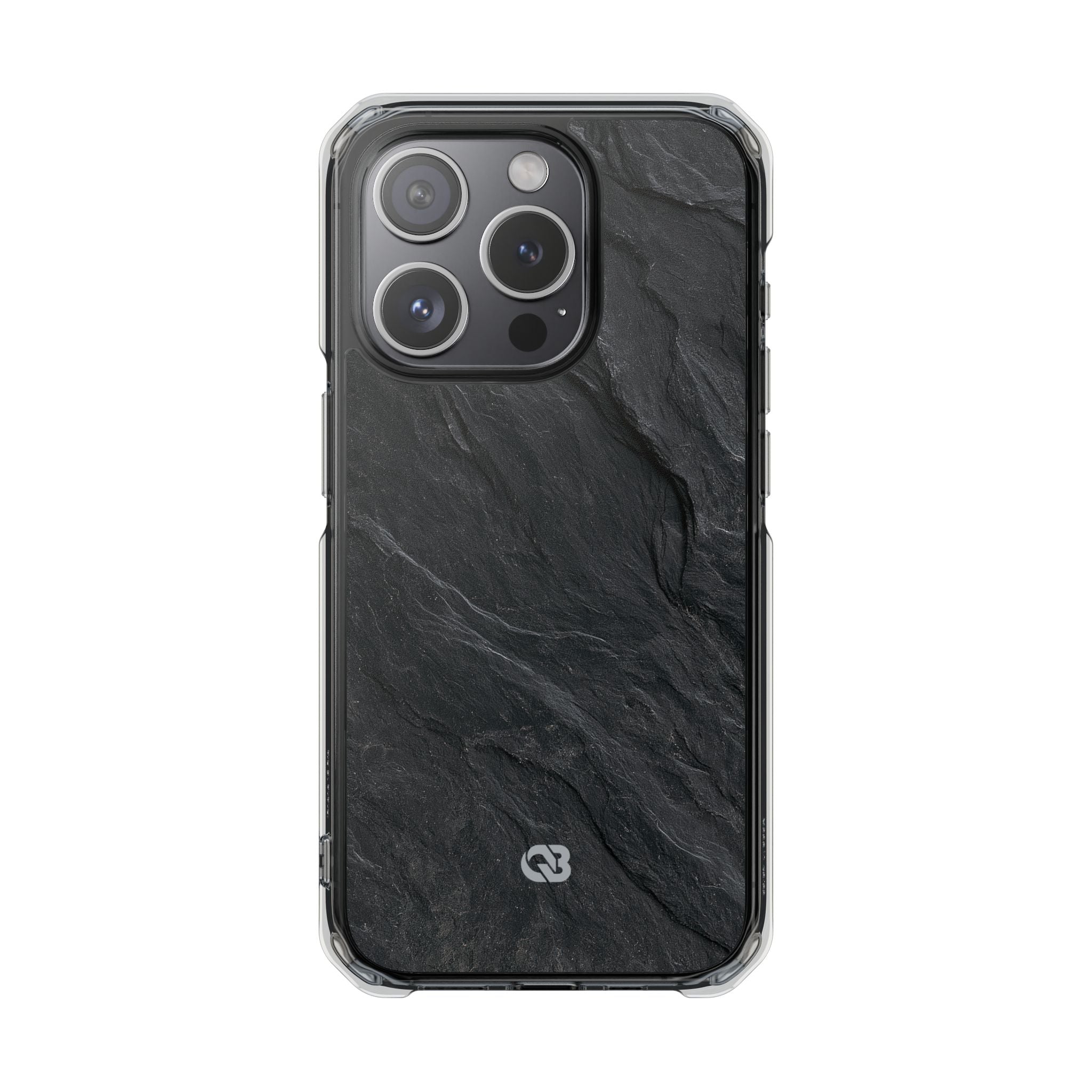 Black Impact MagSafe Phone Case for iPhone - Midnight Slate Ridge