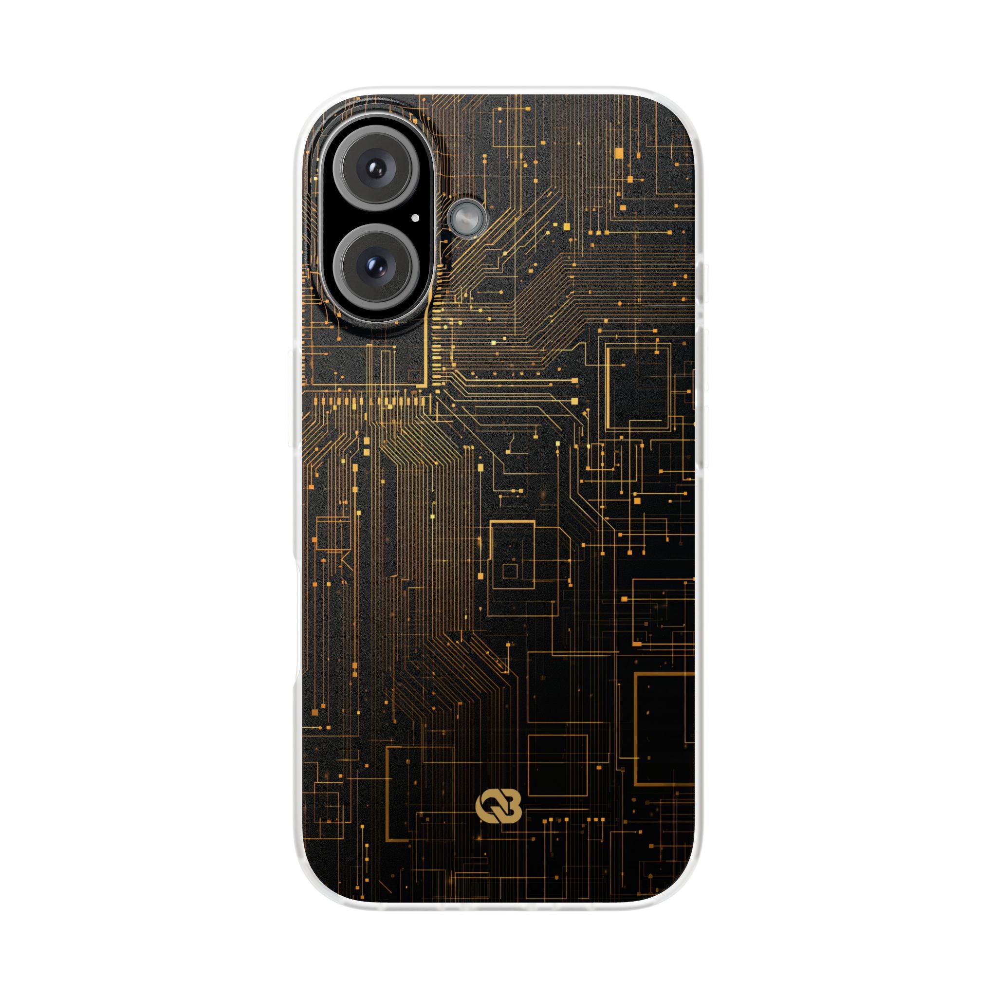Gold Lite Phone Case for iPhone - Amber Core Mainframe