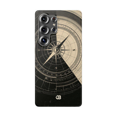 Beige Lite Phone Case for Samsung - Obsidian Nautical Blueprint