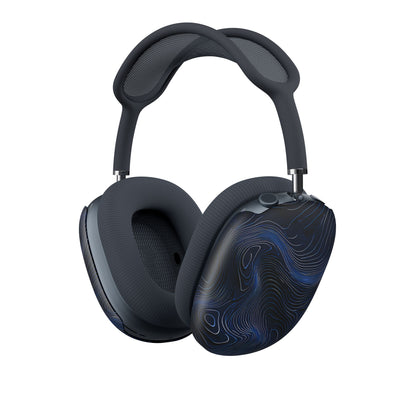 Midnight Topography · Hard Case for AirPods Max · Blue