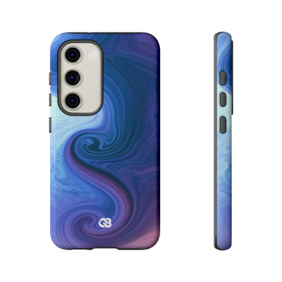 Azure Fluid Swirl · Tough Phone Case for Samsung · Blue