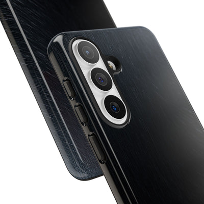 Brushed Obsidian Steel · Tough Phone Case for Samsung · Black