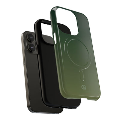 Green Tough 2.0 Magsafe Phone Case for iPhone - Shadow Moss Grain