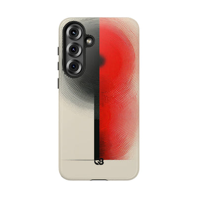 Red Tough Phone Case for Samsung - Split Signal Red
