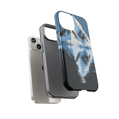 Blue Tough Phone Case for iPhone - Arctic Summit Mirror