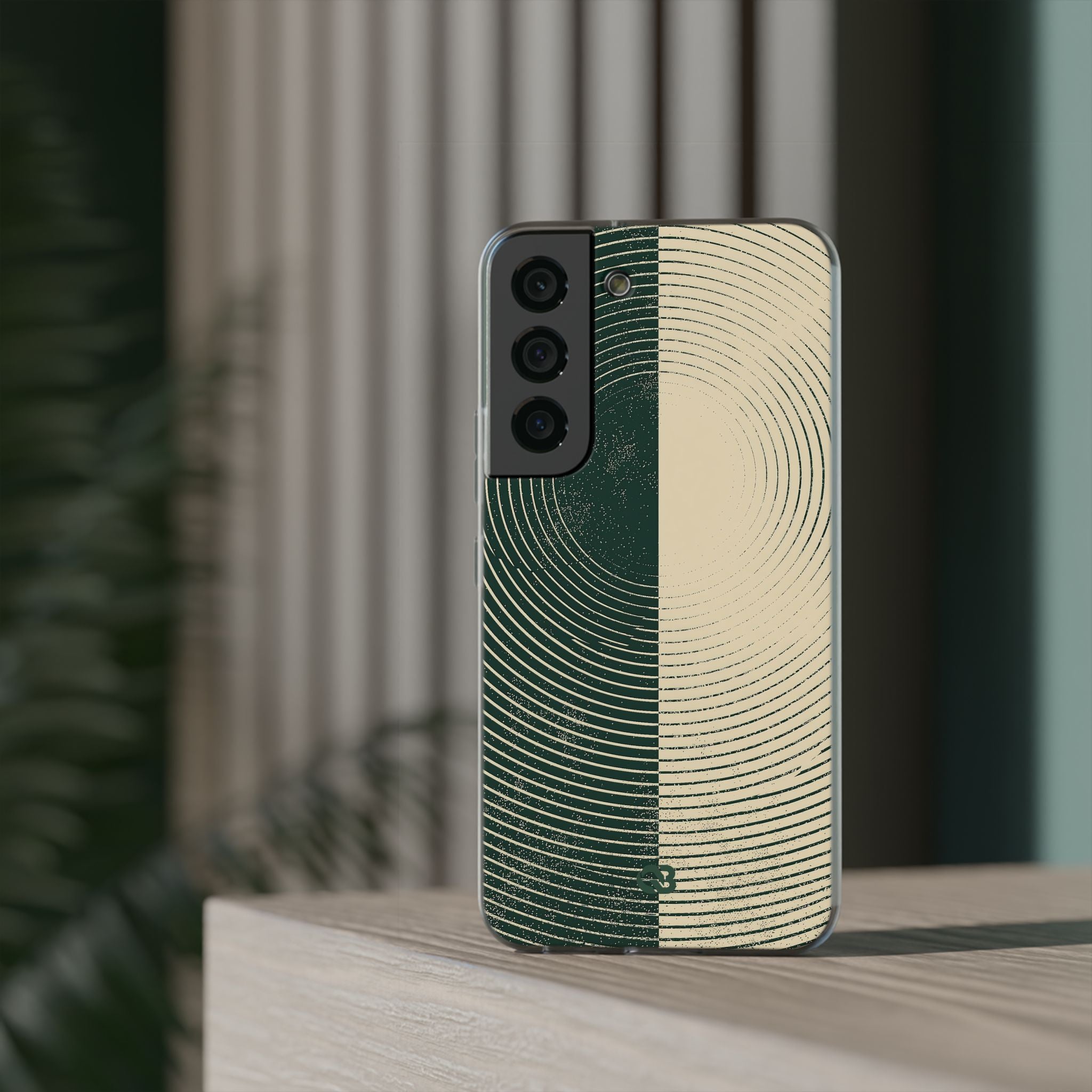 Green Lite Phone Case for Samsung - Evergreen Split Grain