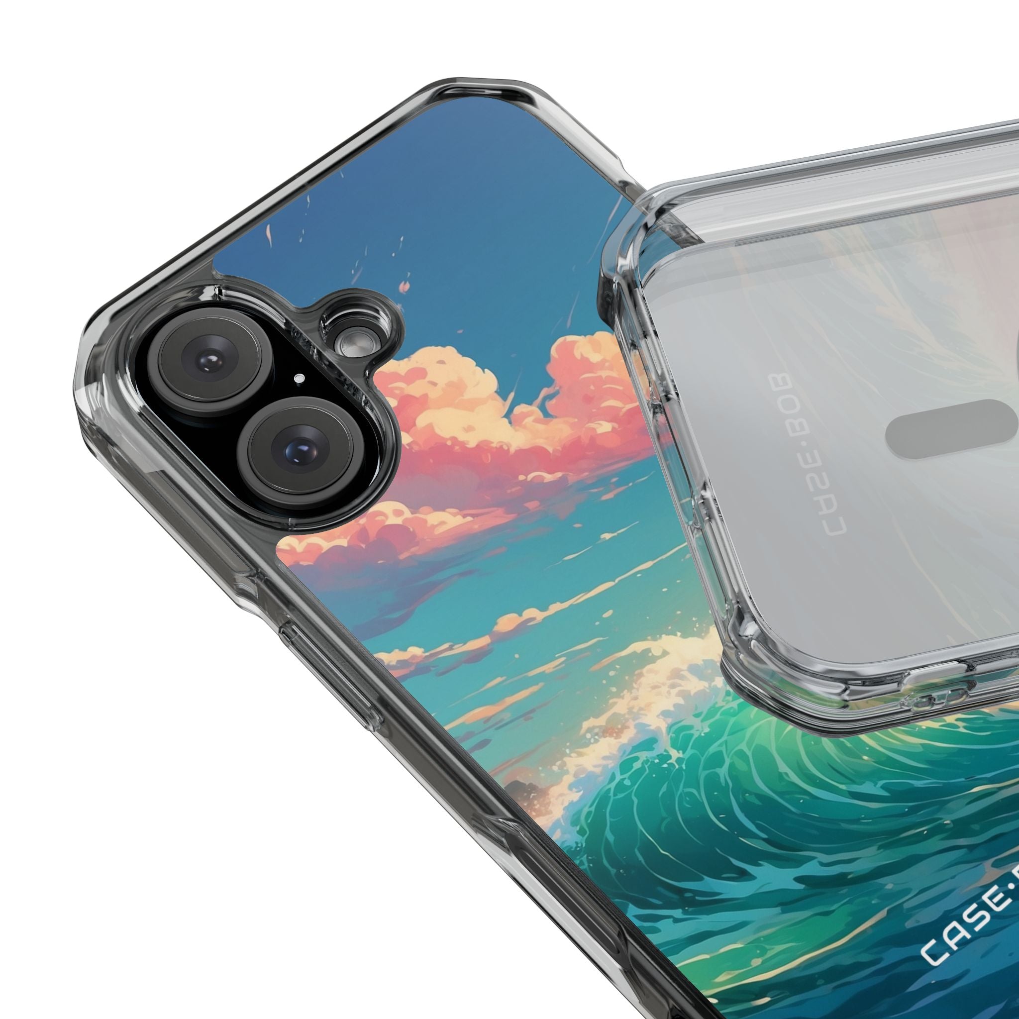 Turquoise Curl iPhone 16 Case - Impact - CASE•BOB