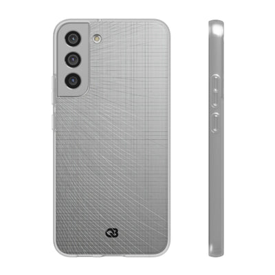 Grey Lite Phone Case for Samsung - Chrome Mesh Warp