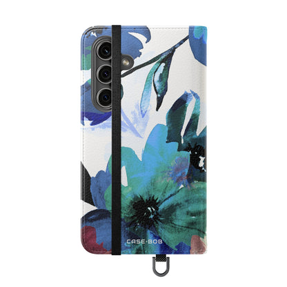 Blue Bloom - Samsung S24 Case - Wallet