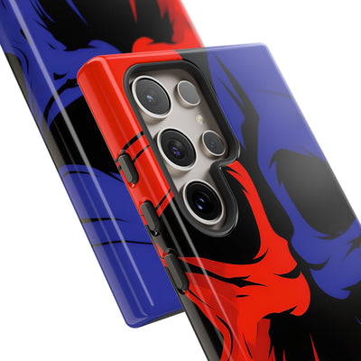 Crimson Cobalt Skulls · Tough Coque de téléphone pour Samsung