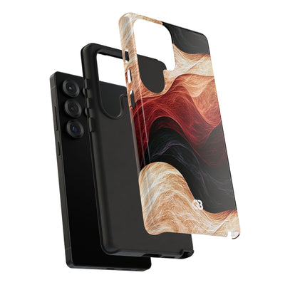 Ember Wave Dispersion · Tough Phone Case for Samsung · Red