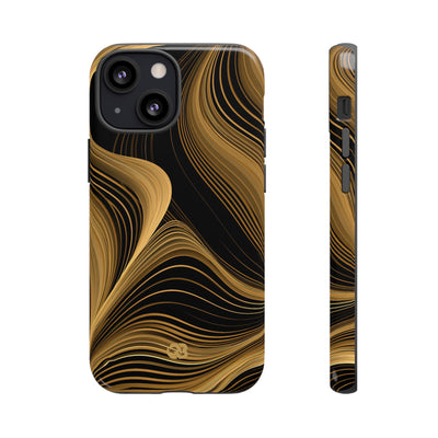 Gilded Strata · Tough Phone Case for iPhone · Gold