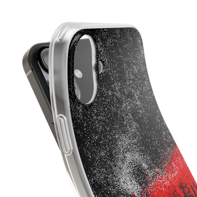 Crimson Noir Drip · Lite Phone Case for iPhone ·  Black