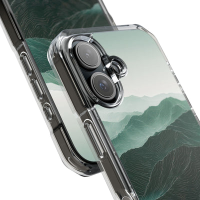 Alpine Mist · Clear Impact Magnetic Phone Case for iPhone · Green