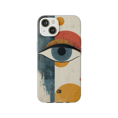 Distressed Azure Ocular · Soft Phone Case for iPhone