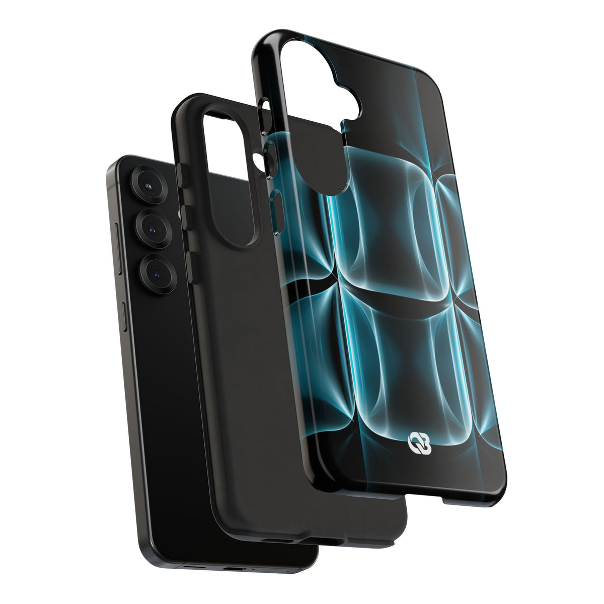 Translucent Cyber Grid · Tough Phone Case for Samsung · Teal