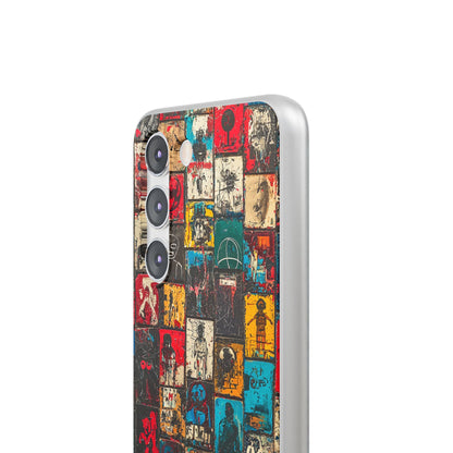 Figured Grid Samsung S23 Case - Soft