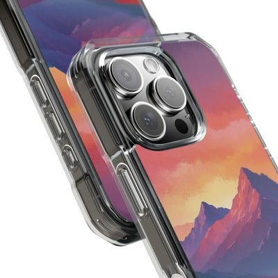 Crimson Mountain Dusk · Impact Handyhülle für iPhone · Magsafe