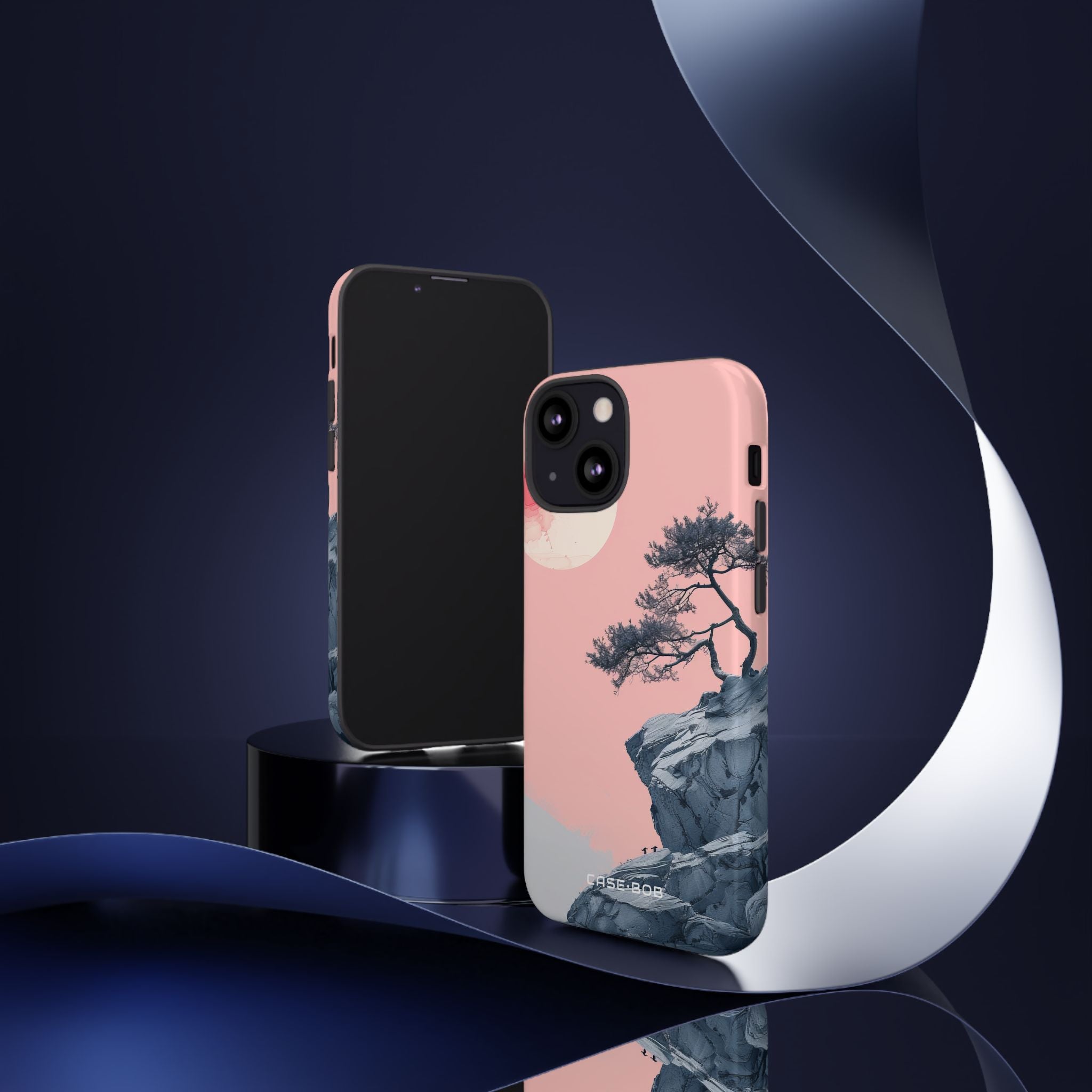 Crimson Moon Tree iPhone 13 Mini Case - Tough